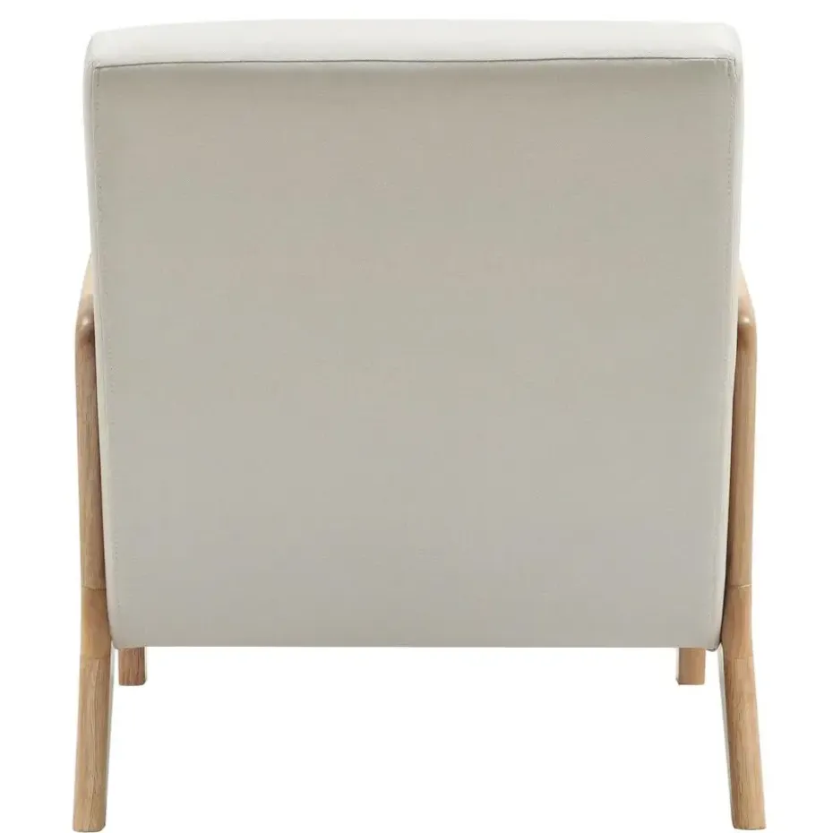 CLP Fauteuil Hibbing natura Frame - Hout - creme