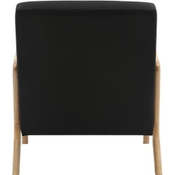 CLP Fauteuil Hibbing natura Frame - Hout - zwart