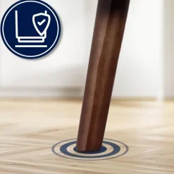 CLP Fauteuil Kioni bruin Frame - Ribstof - creme