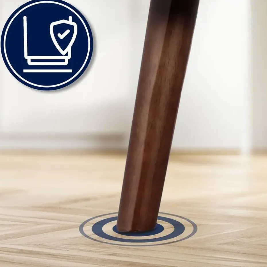 CLP Fauteuil Kioni bruin Frame - Ribstof - blauw