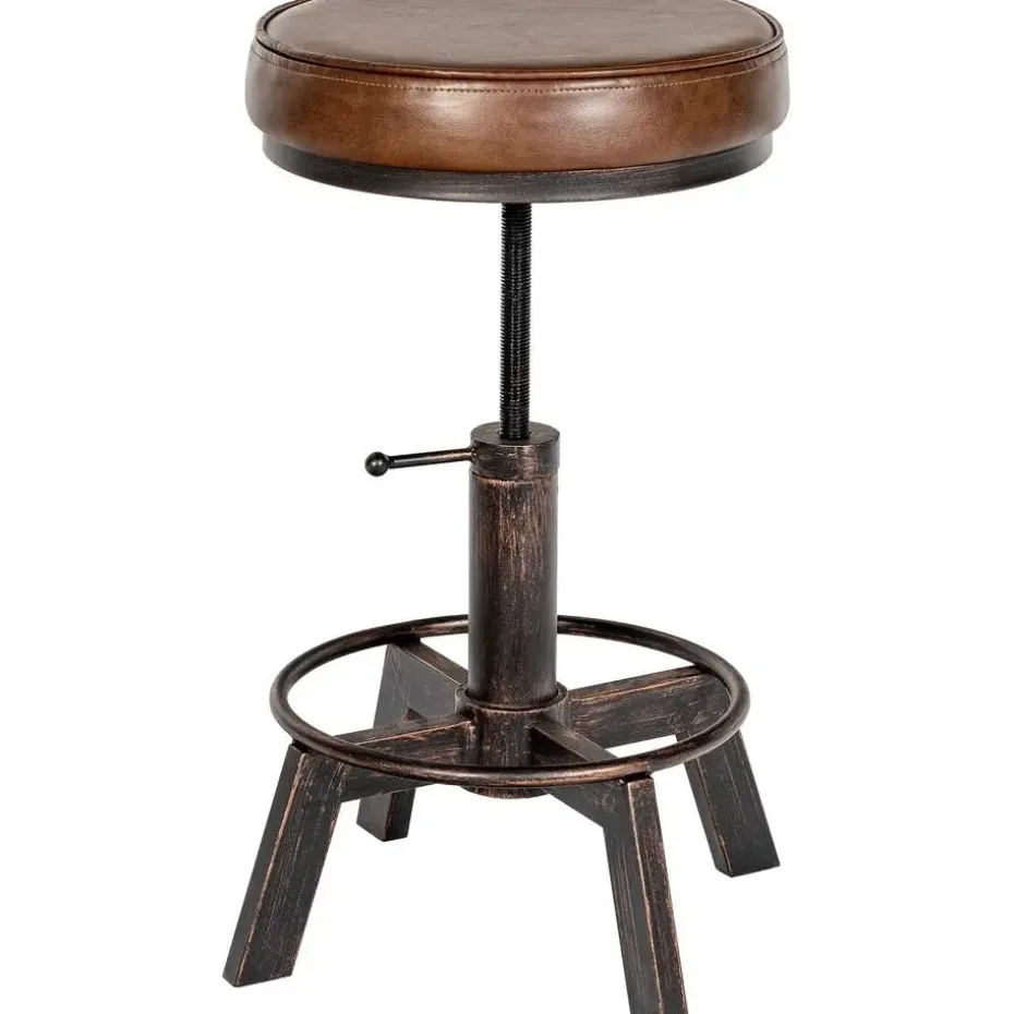 CLP Hocker Destin Kunstleer - bronzen