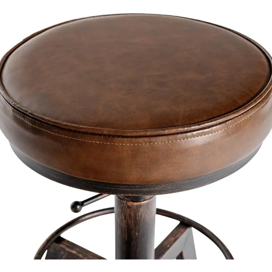 CLP Hocker Destin Kunstleer - bronzen