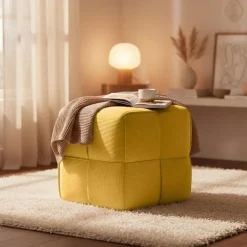 CLP Hocker Forinta Ribstof - geel