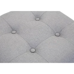 CLP Hocker Pharao antiek licht Frame - Stof - licht grijs