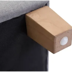 CLP Hocker Pharao antiek licht Frame - Stof - licht grijs