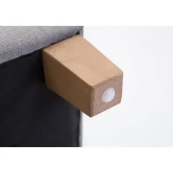 CLP Hocker Pharao antiek licht Frame - Stof - licht grijs