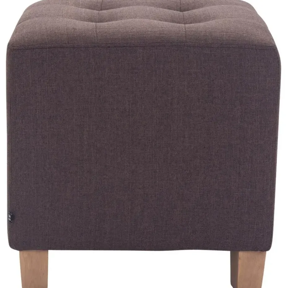 CLP Hocker Pharao antiek licht Frame - Stof - bruin