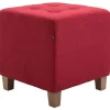 CLP Hocker Pharao antiek licht Frame - Stof - rood