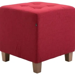 CLP Hocker Pharao antiek licht Frame - Stof - rood