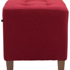 CLP Hocker Pharao antiek licht Frame - Stof - rood