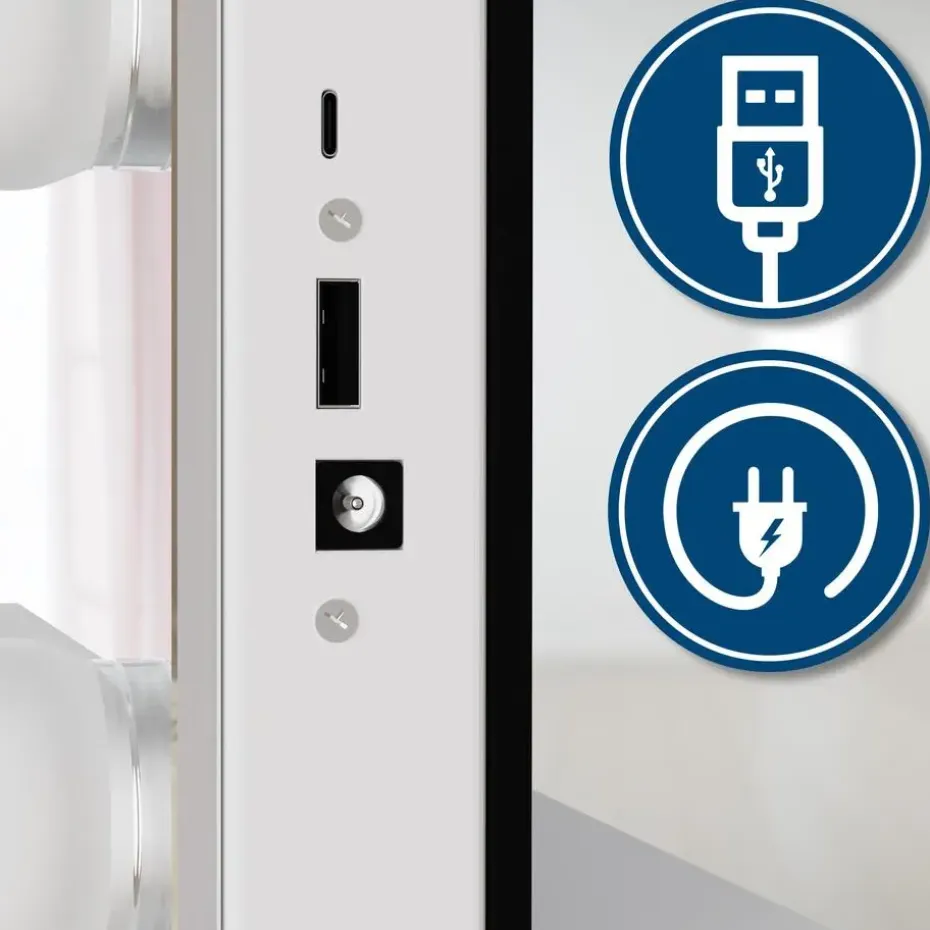 CLP Kaptafel Mereta wit Frame - Hout - wit