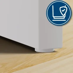 CLP Kaptafel Mereta wit Frame - Hout - wit