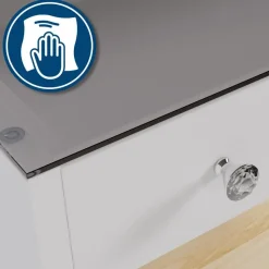 CLP Kaptafel Mereta wit Frame - Hout - wit