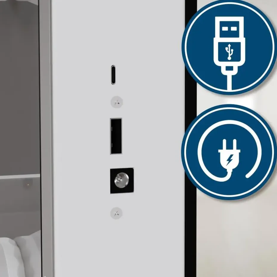 CLP Kaptafel Nettie wit Frame - Hout - wit