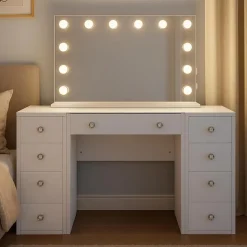 CLP Kaptafel Tiline wit Frame - Hout - wit