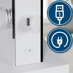 CLP Kaptafel Tiline wit Frame - Hout - wit