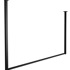 CLP Kledingrek Fenton 80x120x7 cm - zwart