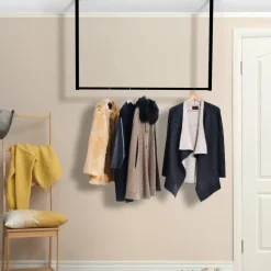 CLP Kledingrek Fenton 80x120x7 cm - zwart