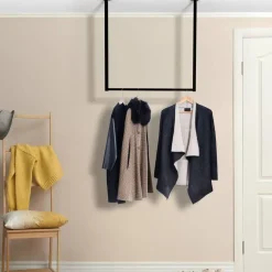 CLP Kledingrek Fenton 80x80x7 cm - zwart