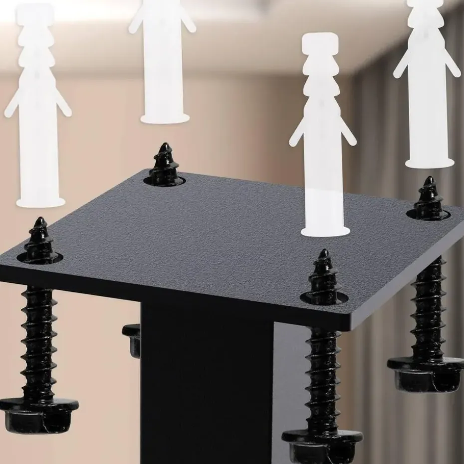 CLP Kledingrek Fenton 80x80x7 cm - zwart