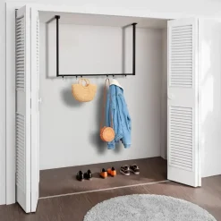 CLP Kledingrek Fenton 80x120x7 cm - zwart