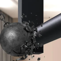 CLP Kledingrek Fenton 80x80x7 cm - zwart