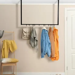 CLP Kledingrek Fenton 80x120x7 cm - zwart