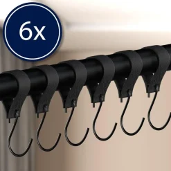 CLP Kledingrek Fenton 60x120x7 cm - zwart