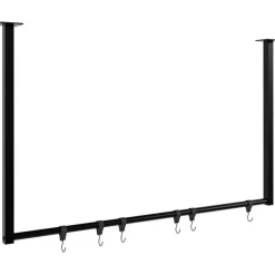 CLP Kledingrek Fenton 60x100x7 cm - zwart