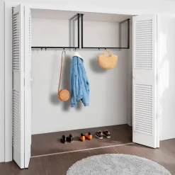 CLP Kledingrek Fenton 60x100x7 cm - zwart