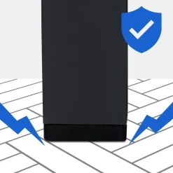 CLP Kledingrek Melva 120x120x38 cm - zwart