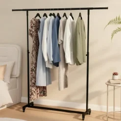 CLP Kledingrek Soran 120x120x50 cm - zwart