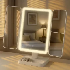 CLP Make-up spiegel Otley Kunststof - wit