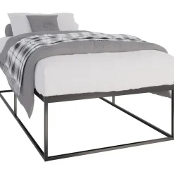 CLP Metalen bed Scala 200x100x46 cm - Zwart