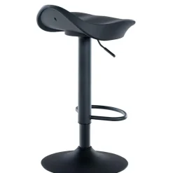 CLP Set van 2 Barkruk Alisson zwart Frame - Kunstleer - zwart