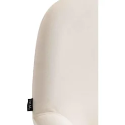 CLP Set van 2 Barkruk Braga goud Frame - Fluweel - creme