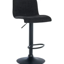 CLP Set van 2 Barkruk Branford zwart Frame - Stof - zwart