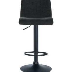 CLP Set van 2 Barkruk Branford zwart Frame - Stof - zwart