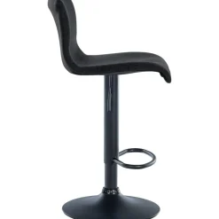 CLP Set van 2 Barkruk Branford zwart Frame - Stof - zwart