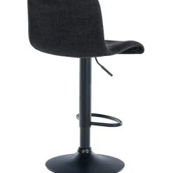 CLP Set van 2 Barkruk Branford zwart Frame - Stof - zwart