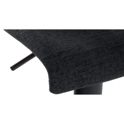 CLP Set van 2 Barkruk Branford zwart Frame - Stof - zwart