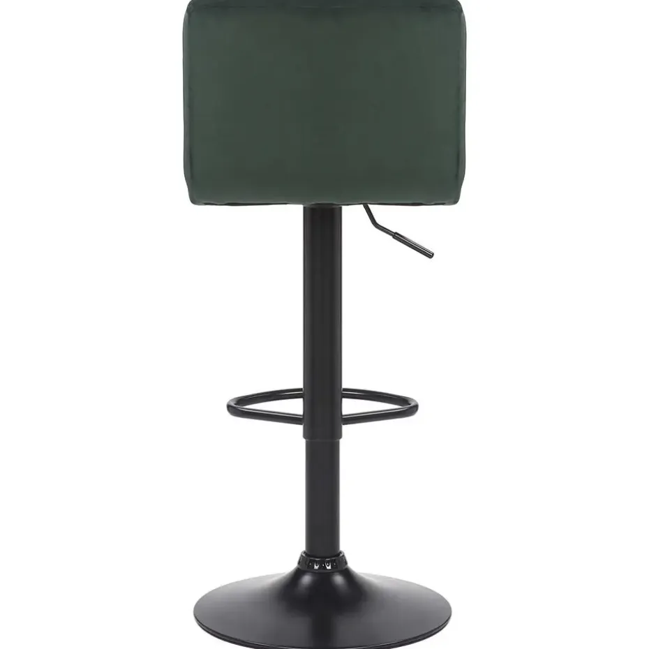 CLP Set van 2 Barkruk Feni zwart Frame - Fluweel - groen