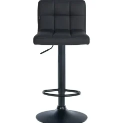 CLP Set van 2 Barkruk Feni zwart Frame - Kunstleer - zwart