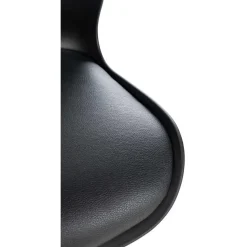 CLP Set van 2 Barkruk Gilbert chroom Frame - Kunststof - zwart