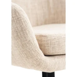 CLP Set van 2 Barkruk Grant natura Frame - Stof - creme