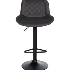 CLP Set van 2 Barkruk Kasson zwart Frame - Fluweel - zwart