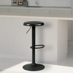 CLP Set van 2 Barkruk Williston Metaal - zwart