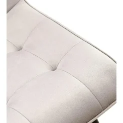 CLP Set van 2 Eetkamerstoel Gifford mat zwart Frame - Fluweel - grijs