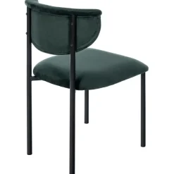 CLP Set van 2 Eetkamerstoel Gambell Fluweel - donkergroen