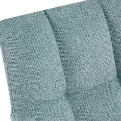 CLP Set van 2 Eetkamerstoel Jonah zwart Frame - Stof - turkis